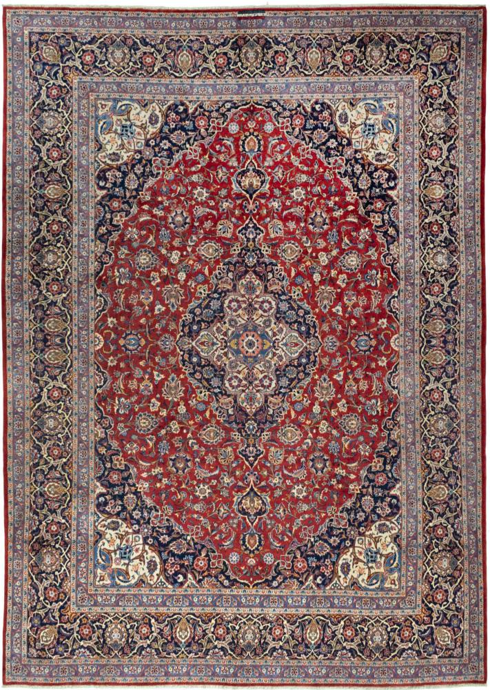 Perzsa szőnyeg Kashan 13'7"x9'8" 13'7"x9'8", Perzsa szőnyeg Kézzel csomózva