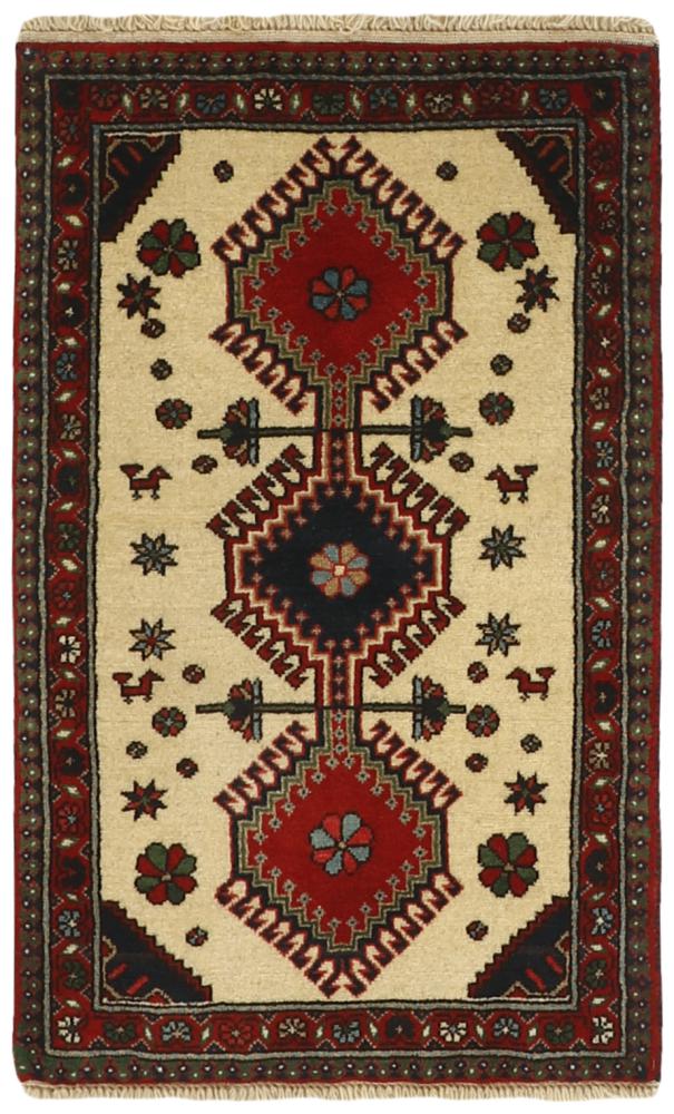  ペルシャ絨毯 ヤラメー 91x56 91x56,  ペルシャ絨毯 手織り