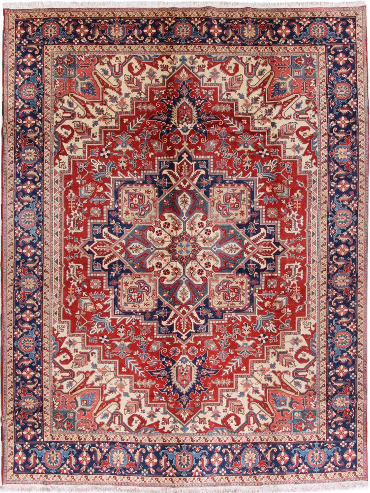 Persian Rug Heriz 13'4"x10'3" 13'4"x10'3", Persian Rug Knotted by hand