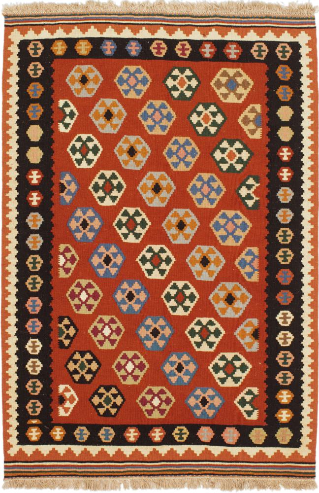 Tapis persan Kilim Fars 148x100 148x100, Tapis persan Tissé à la main