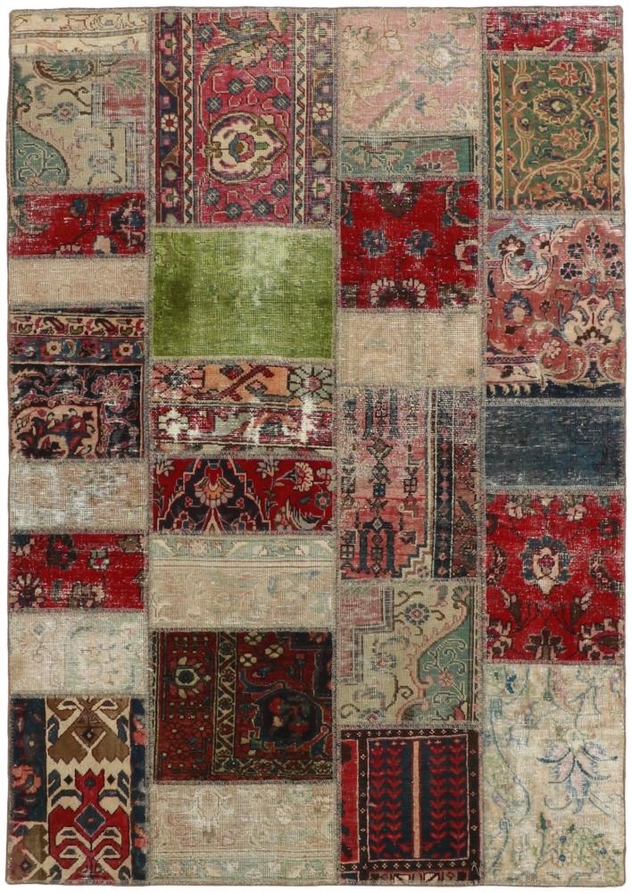 Tapis persan Patchwork 199x143 199x143, Tapis persan Noué à la main