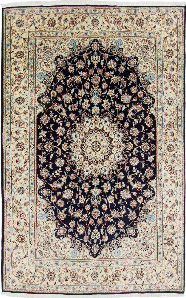 Persian Rug Nain 9La 10'5"x6'6" 10'5"x6'6", Persian Rug Knotted by hand