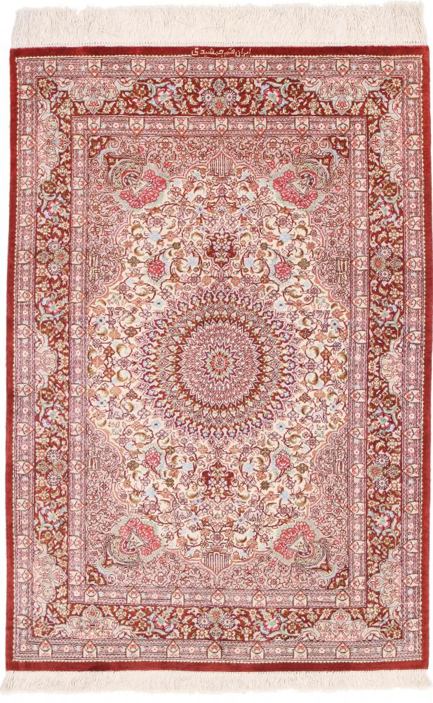 Persian Rug Qum Silk 117x80 117x80, Persian Rug Knotted by hand