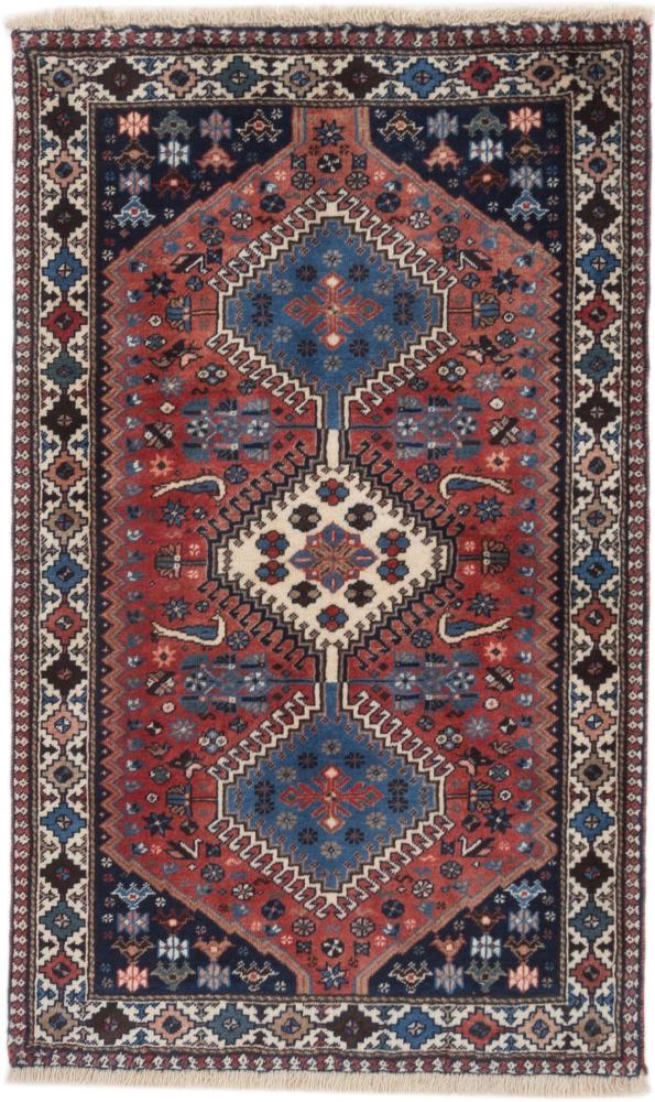  ペルシャ絨毯 ヤラメー 4'2"x2'9" 4'2"x2'9",  ペルシャ絨毯 手織り