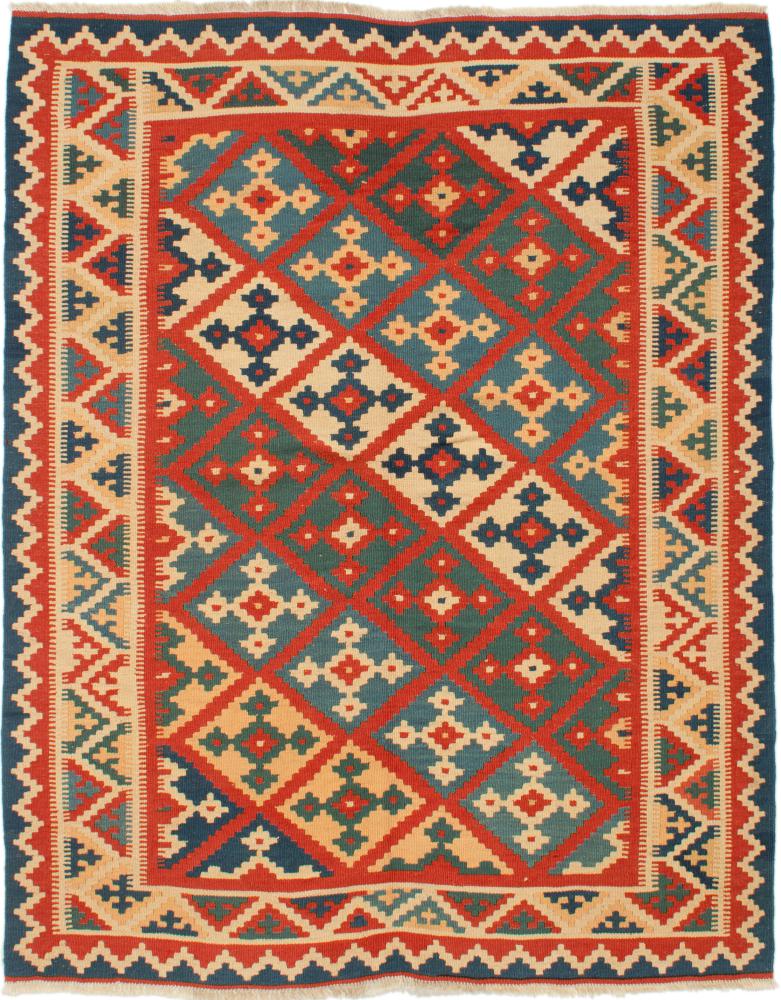 Persisk matta Kilim Fars 195x156 195x156, Persisk matta handvävd 