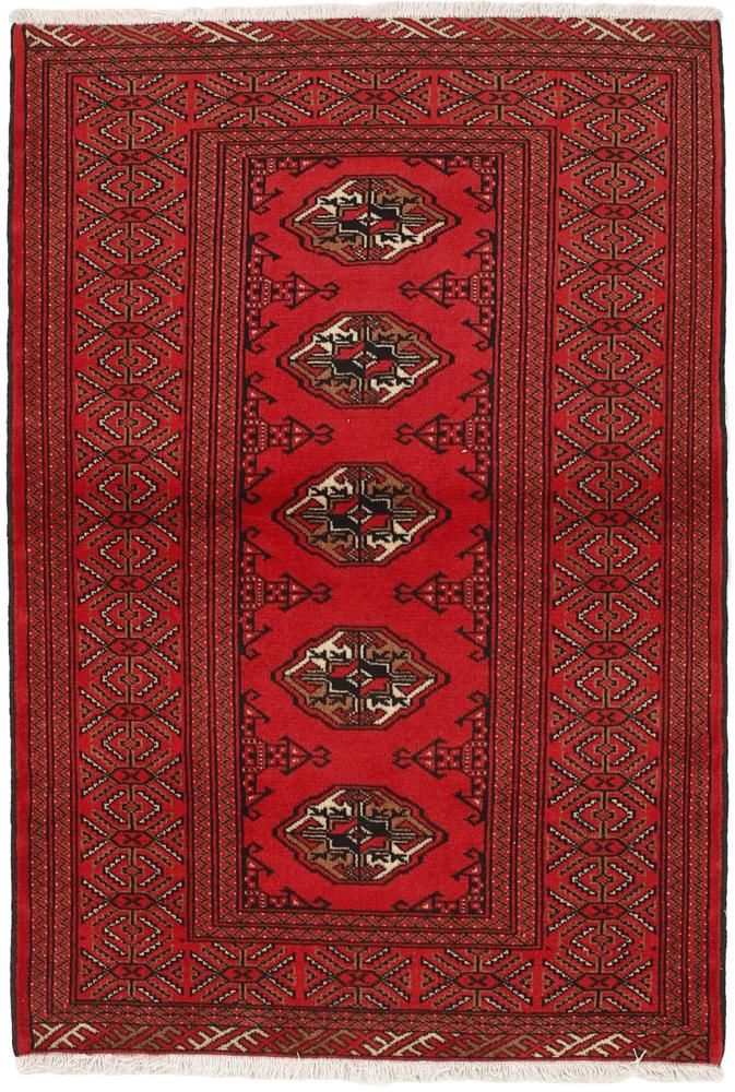 Perzisch tapijt Turkaman 4'9"x3'2" 4'9"x3'2", Perzisch tapijt Handgeknoopte