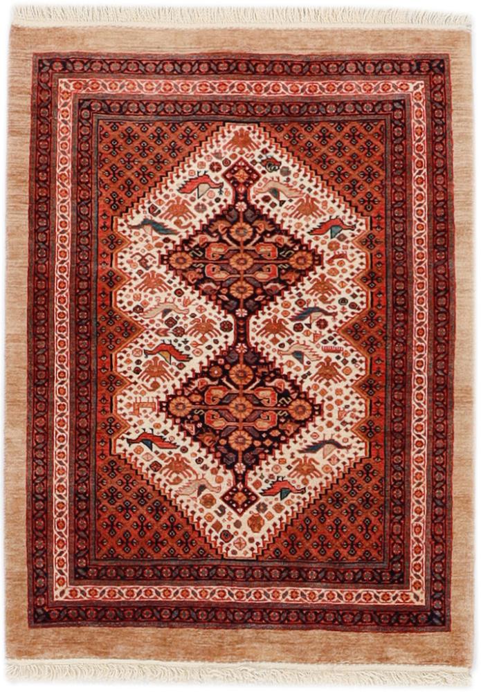 Persian Rug Ghashghai 3'10"x2'10" 3'10"x2'10", Persian Rug Knotted by hand