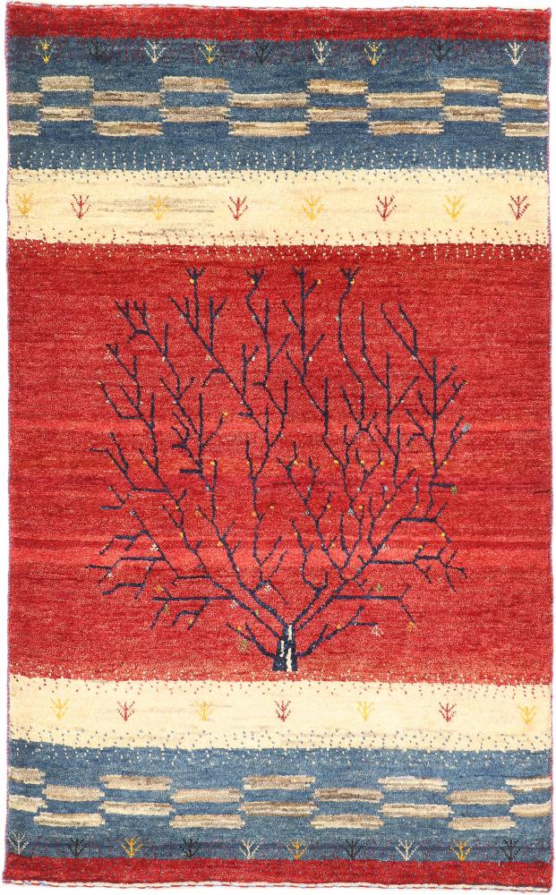 Persian Rug Persian Gabbeh Loribaft Nature 4'4"x2'8" 4'4"x2'8", Persian Rug Knotted by hand