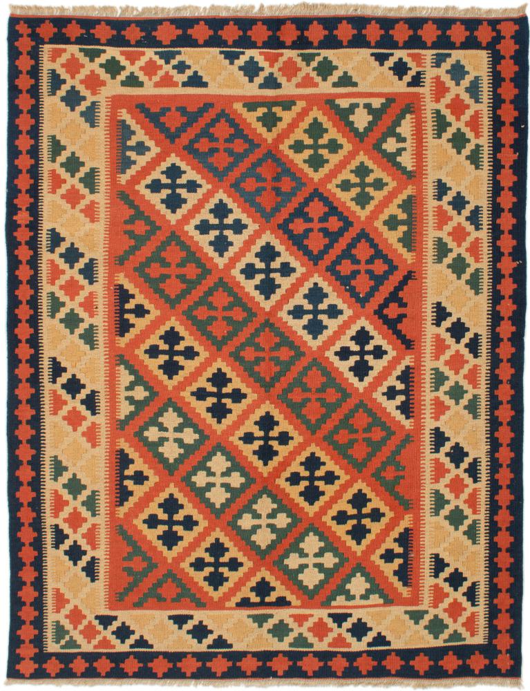 Persialainen matto Kelim Fars 201x153 201x153, Persialainen matto kudottu