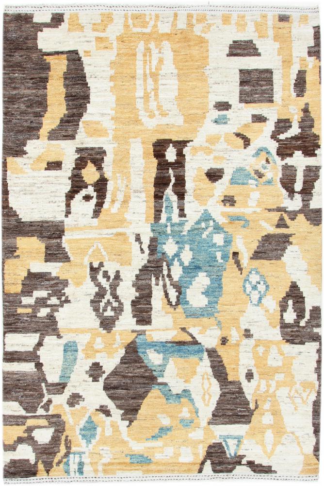 Afghanska mattan Berber Design 303x204 303x204, Persisk matta Knuten för hand