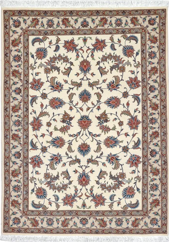 Persian Rug Tabriz 50Raj 5'1"x3'8" 5'1"x3'8", Persian Rug Knotted by hand