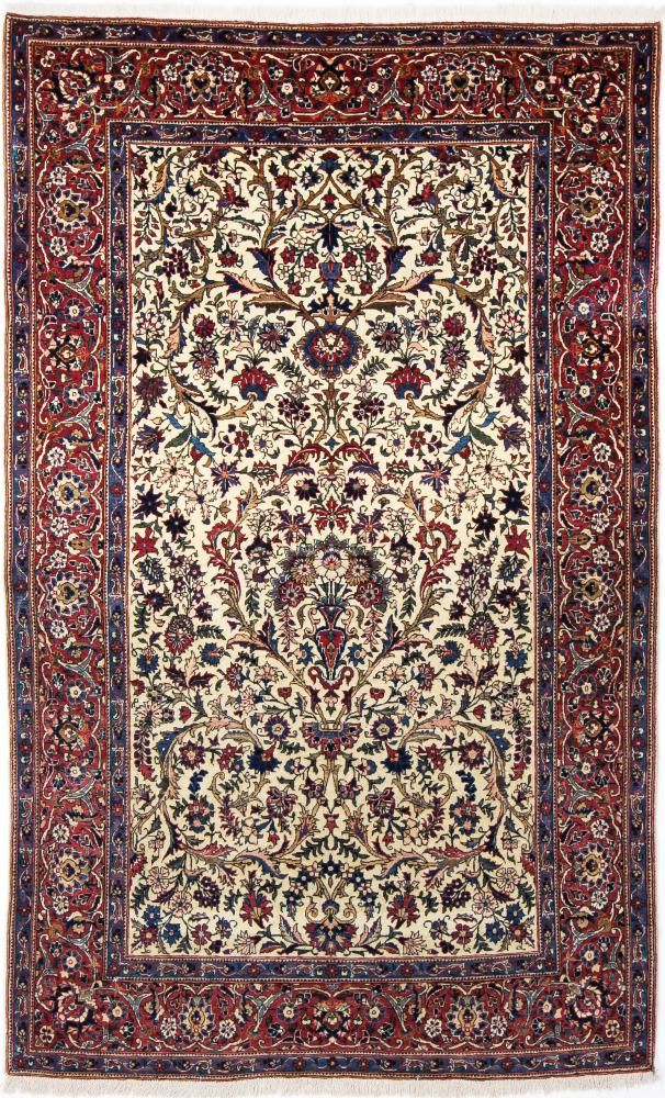 Persian Rug Keshan Antique 7'2"x4'3" 7'2"x4'3", Persian Rug Knotted by hand