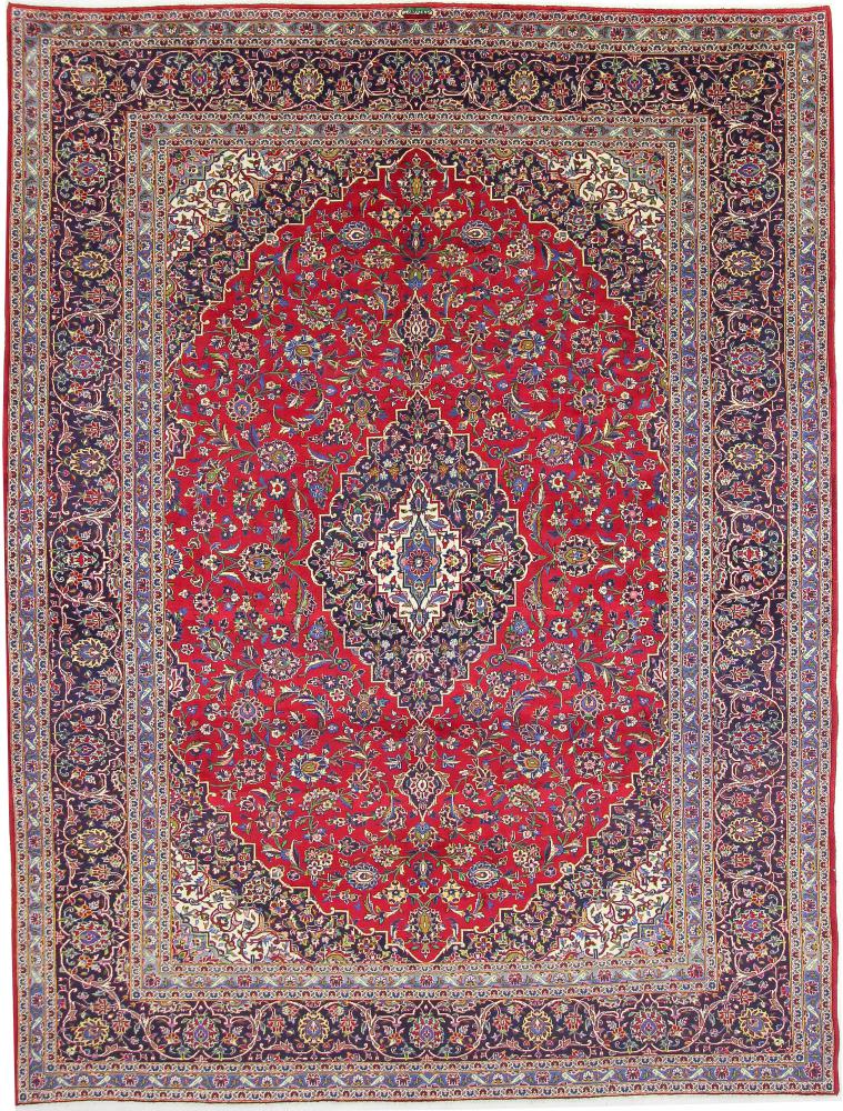 Tapis persan Kashan 390x299 390x299, Tapis persan Noué à la main