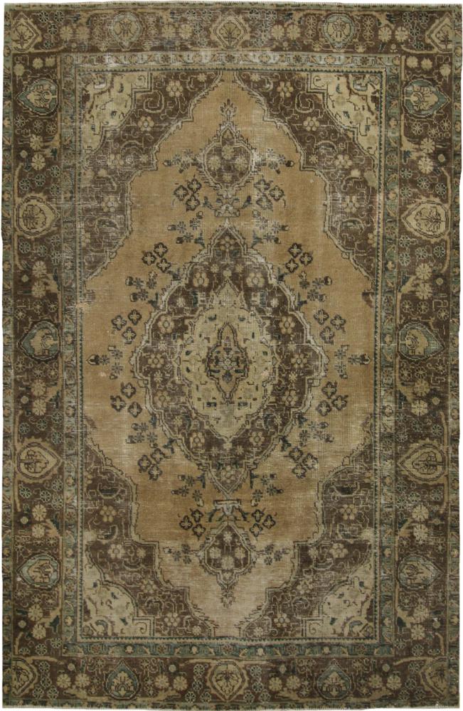 Persian Rug Vintage 9'8"x6'2" 9'8"x6'2", Persian Rug Knotted by hand