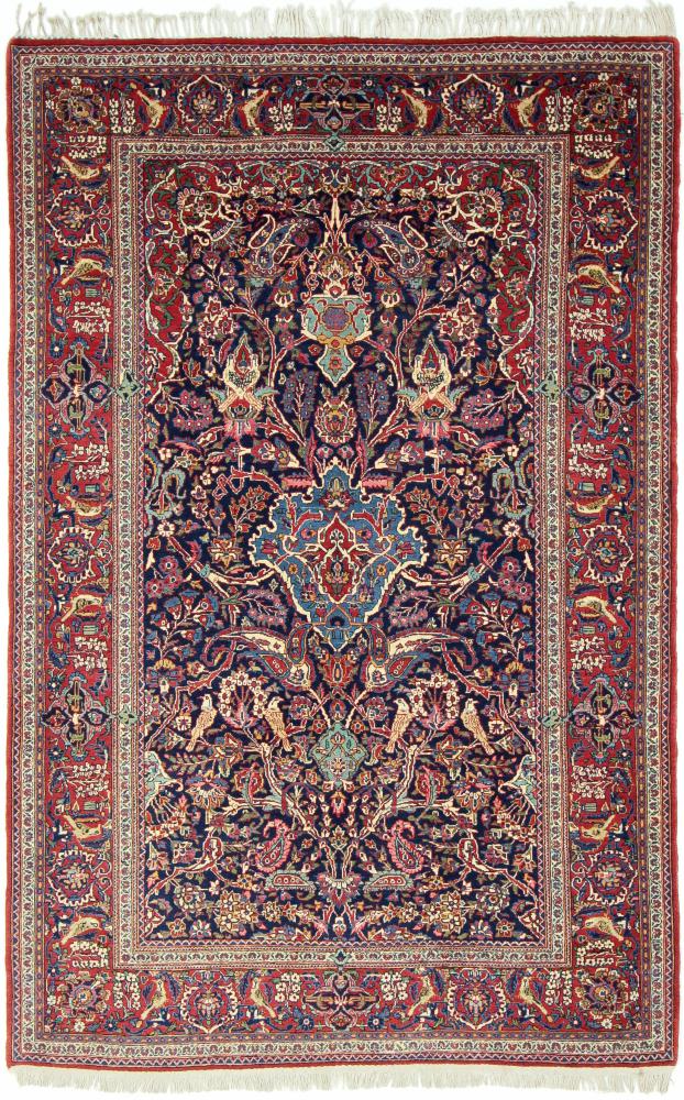 Persisk tæppe Keshan Antikke 205x134 205x134, Persisk tæppe Knyttet i hånden