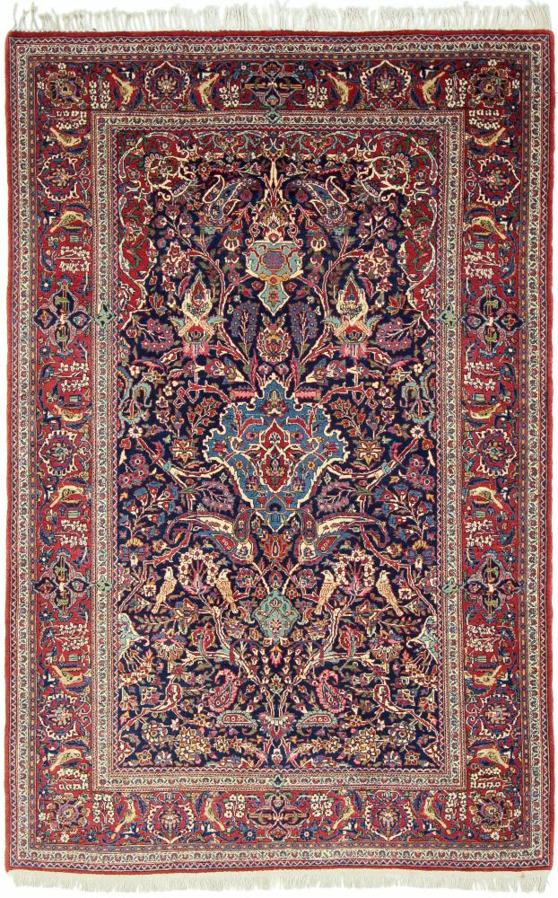 Tapis persan Kashan Antique 6'9"x4'5" 6'9"x4'5", Tapis persan Noué à la main