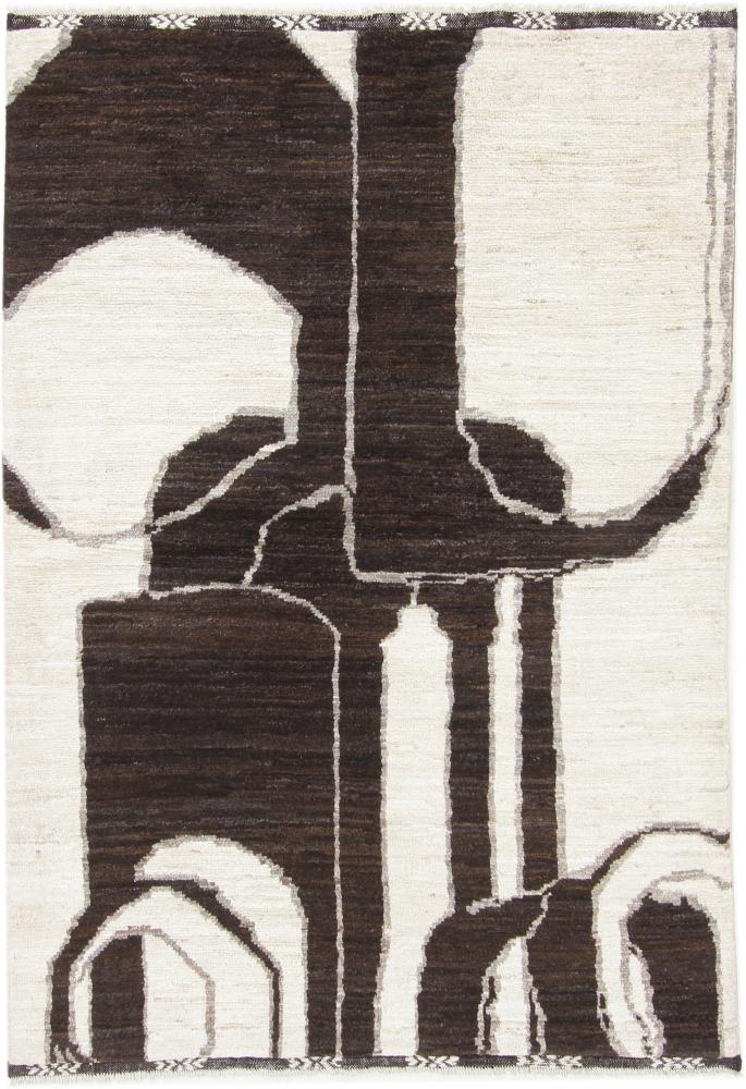 Afghanischer Teppich Berber Ela Design 200x139 200x139, Perserteppich Handgeknüpft