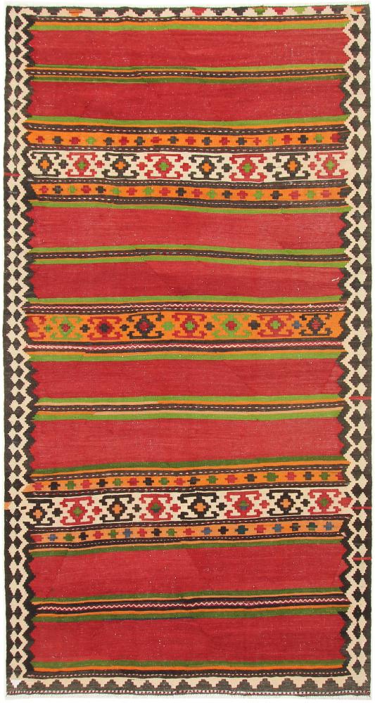 Persian Rug Kilim Fars Azerbaijan Antique 10'3"x5'4" 10'3"x5'4", Persian Rug Woven by hand