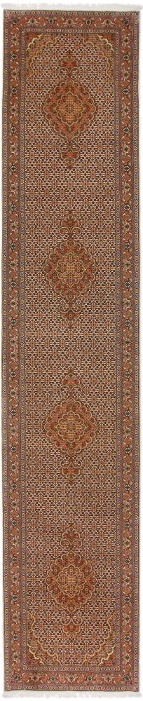 Persian Rug Tabriz Mahi 13'5"x2'6" 13'5"x2'6", Persian Rug Knotted by hand