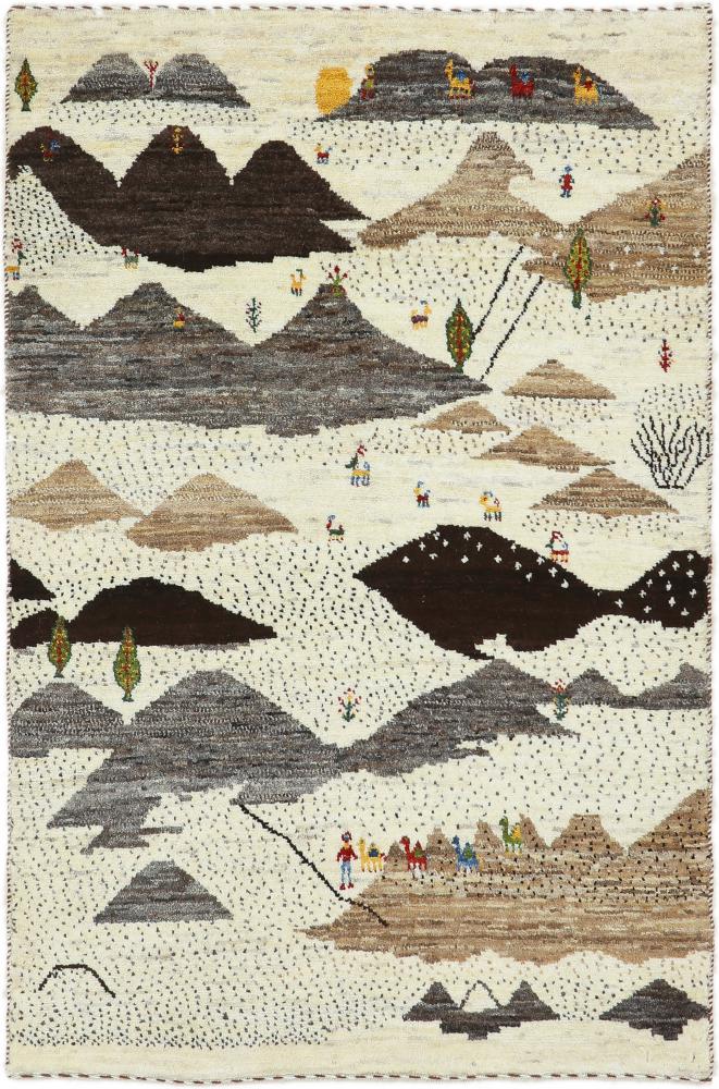 Tapis persan Persan Gabbeh Loribaft Nature 120x80 120x80, Tapis persan Noué à la main