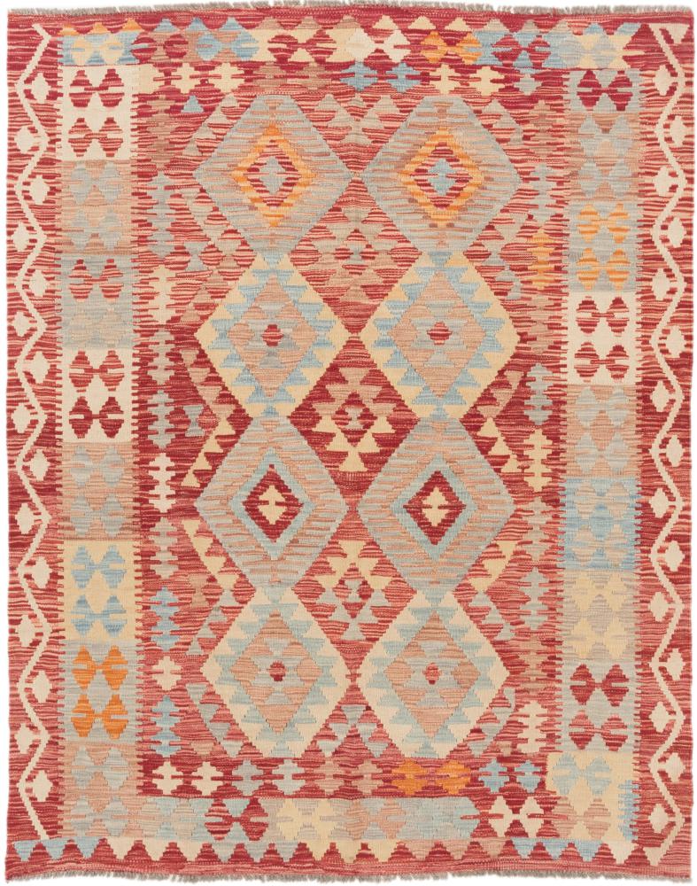 Afghan rug Kilim Afghan 6'7"x5'3" 6'7"x5'3", Persian Rug Woven by hand