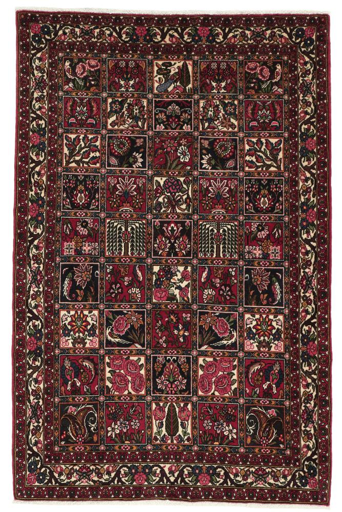 Tapis persan Bakhtiar 147x103 147x103, Tapis persan Noué à la main