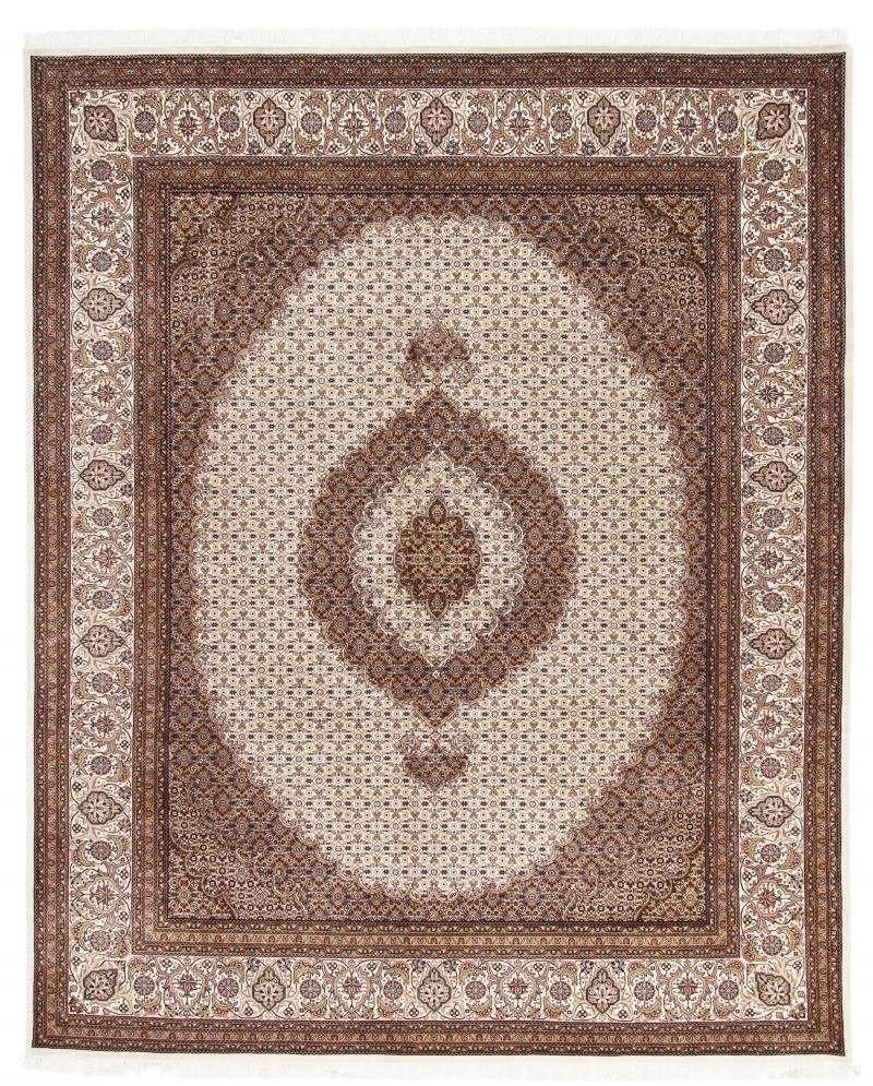 Indo rug Indo Tabriz 10'0"x8'1" 10'0"x8'1", Persian Rug Knotted by hand