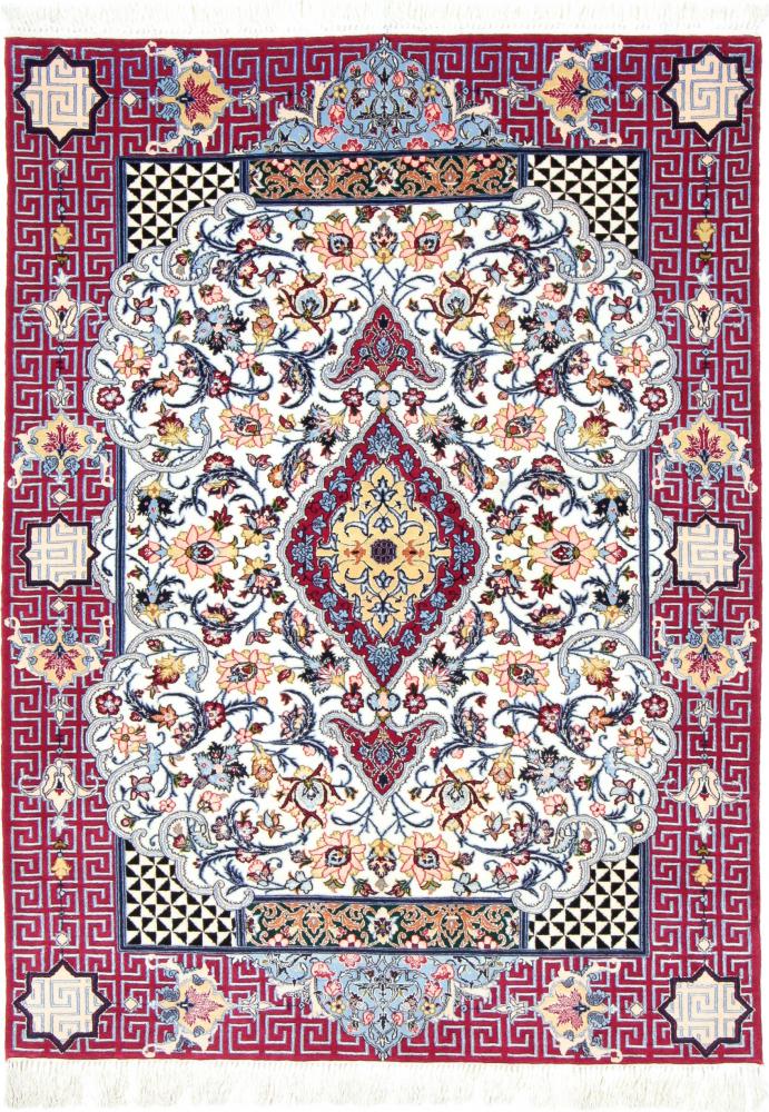 Persian Rug Isfahan Silk Warp 152x108 152x108, Persian Rug Knotted by hand