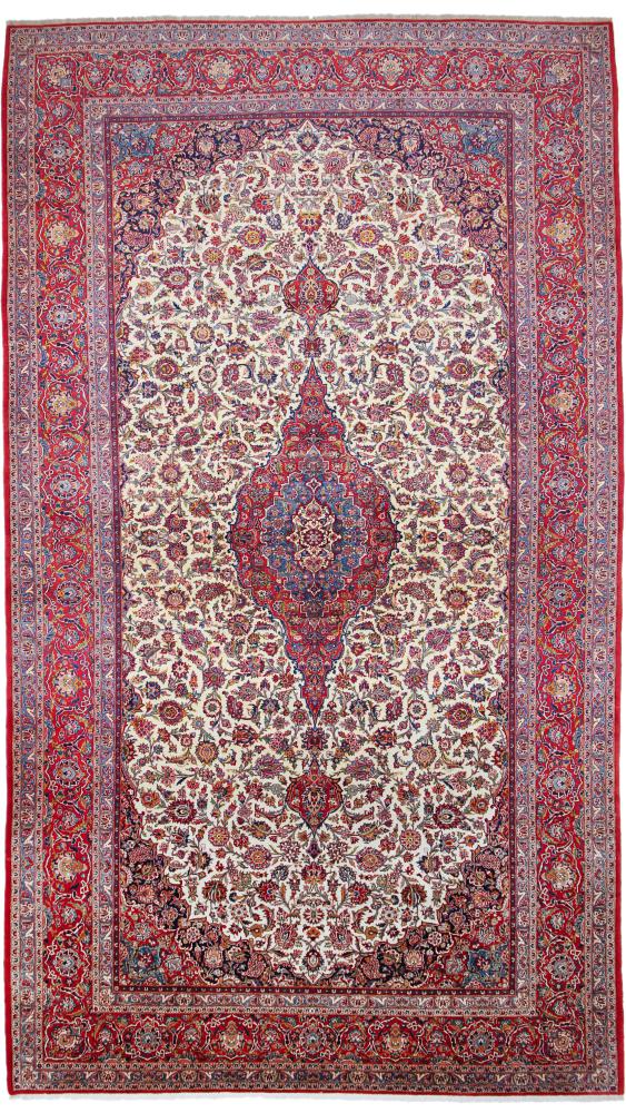  ペルシャ絨毯 カシャン アンティーク 16'1"x8'8" 16'1"x8'8",  ペルシャ絨毯 手織り
