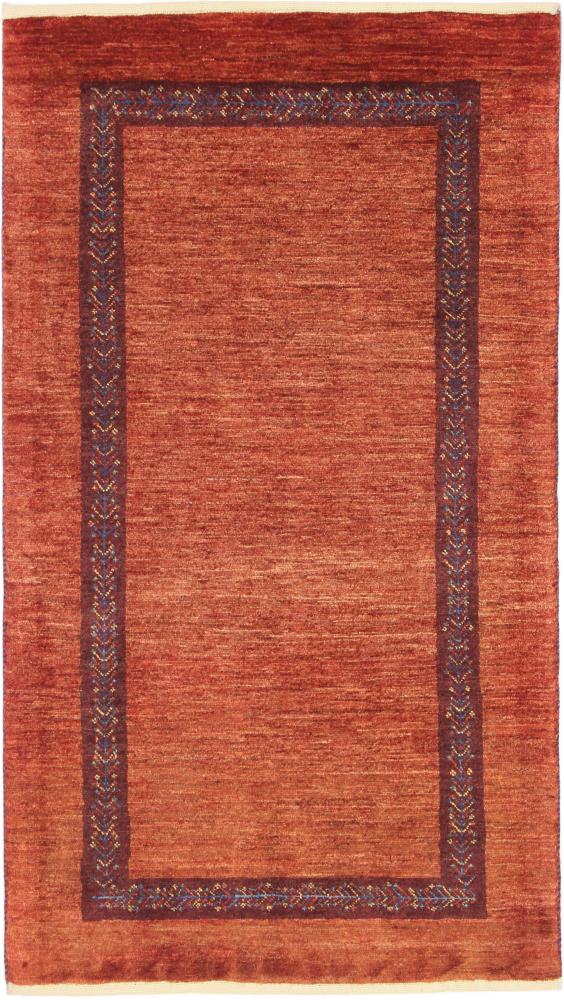 Persian Rug Persian Gabbeh Loribaft 4'6"x2'6" 4'6"x2'6", Persian Rug Knotted by hand