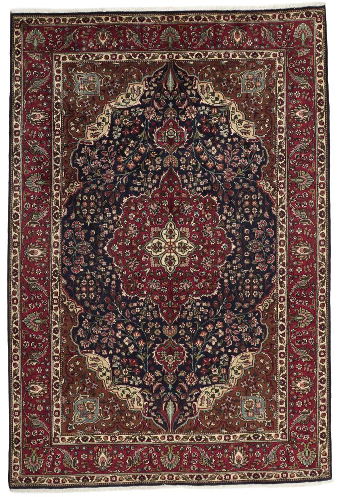 Persian Rug Tabriz 9'7"x6'6" 9'7"x6'6", Persian Rug Knotted by hand
