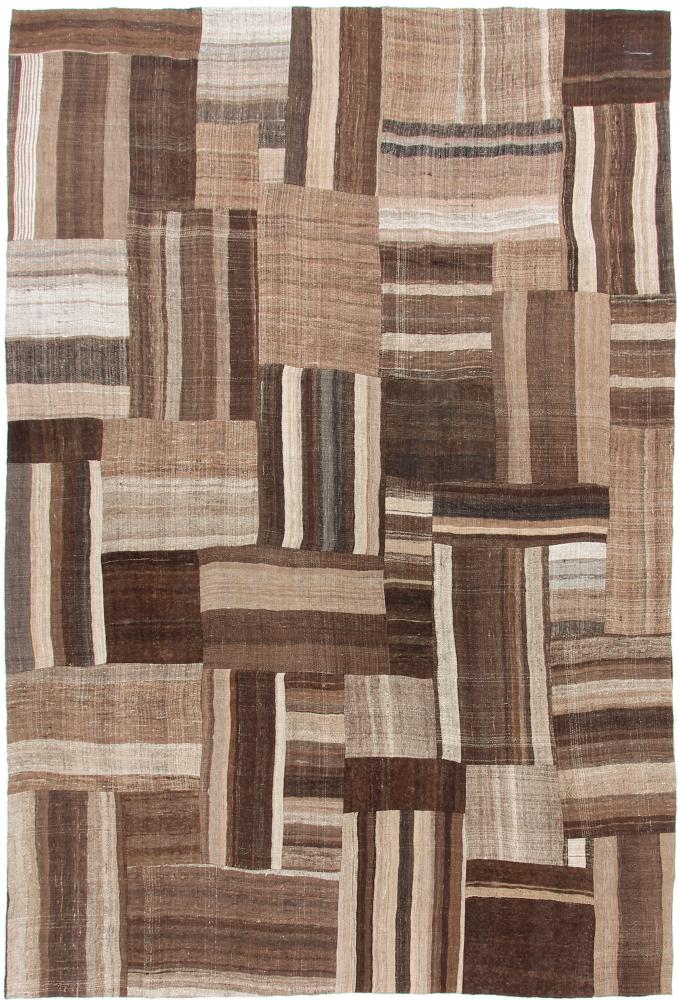 Persisk teppe Kelim Fars Patchwork 302x203 302x203, Persisk teppe Handwoven 