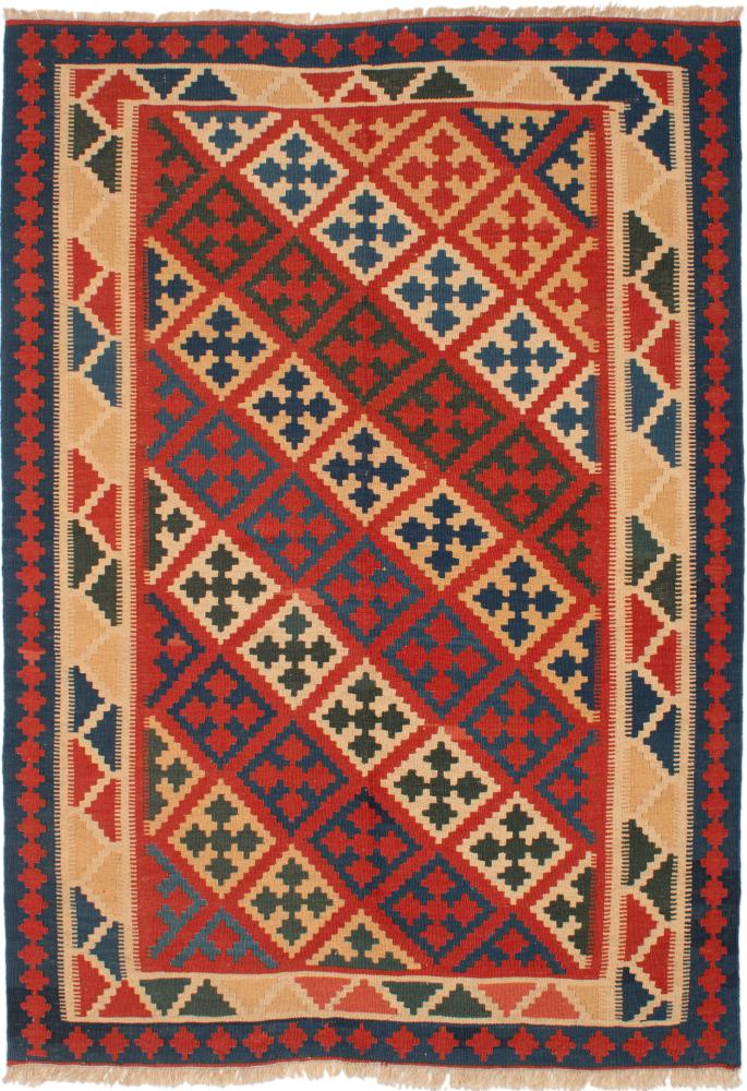  ペルシャ絨毯 キリム Fars 219x150 219x150,  ペルシャ絨毯 手織り