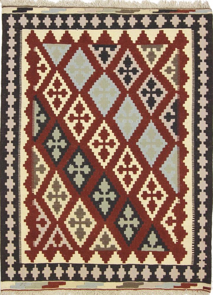 Persian Rug Kilim Fars 4'9"x3'7" 4'9"x3'7", Persian Rug Woven by hand