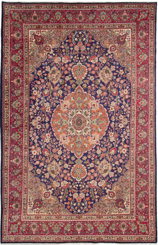 Tapis persan Tabriz 10'0"x6'6" 10'0"x6'6", Tapis persan Noué à la main