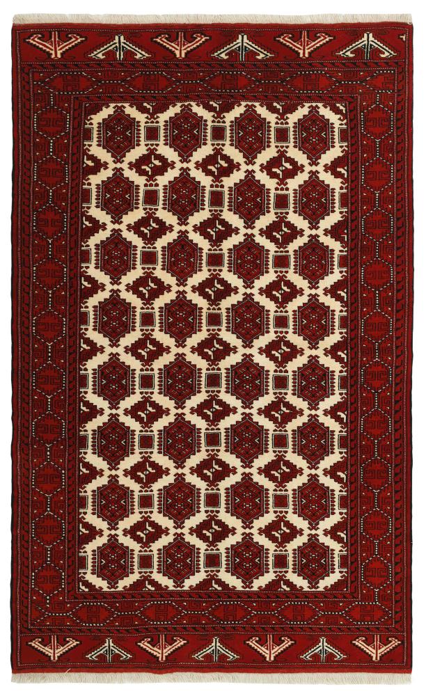 Persisk tæppe Turkaman 247x153 247x153, Persisk tæppe Knyttet i hånden