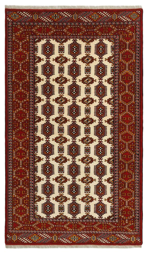Persian Rug Turkaman 8'6"x4'11" 8'6"x4'11", Persian Rug Knotted by hand