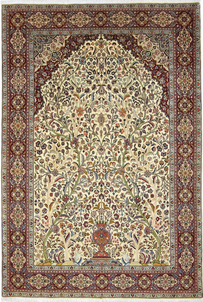 Persisk teppe Tabriz 50Raj 8'3"x5'10" 8'3"x5'10", Persisk teppe Knyttet for hånd