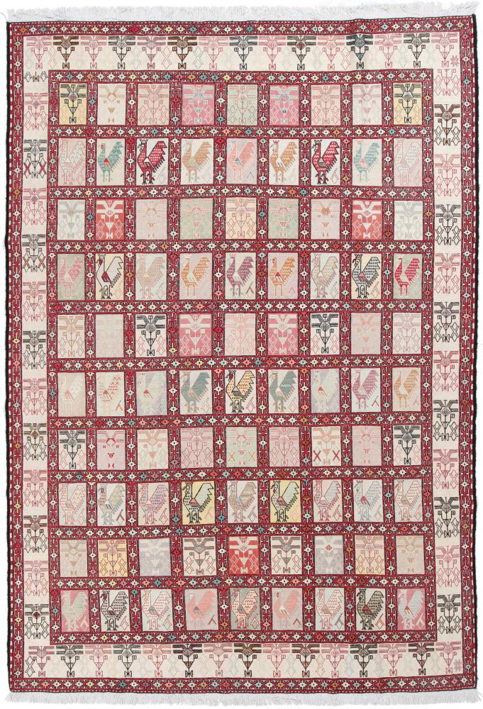 Perzisch tapijt Kilim Ardebil 9'4"x6'6" 9'4"x6'6", Perzisch tapijt Handgeknoopte