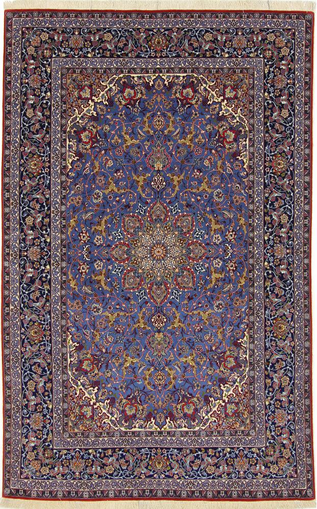 Perzsa szőnyeg Iszfahán Selyemfonal 244x153 244x153, Perzsa szőnyeg Kézzel csomózva
