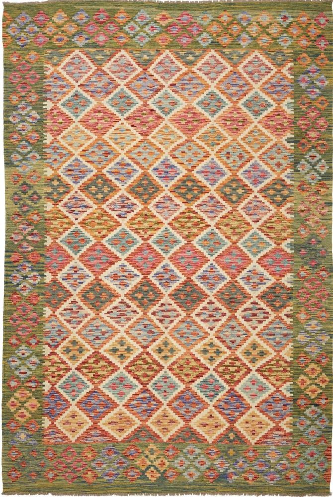 Afghan rug Kilim Afghan 9'8"x6'6" 9'8"x6'6", Persian Rug Woven by hand