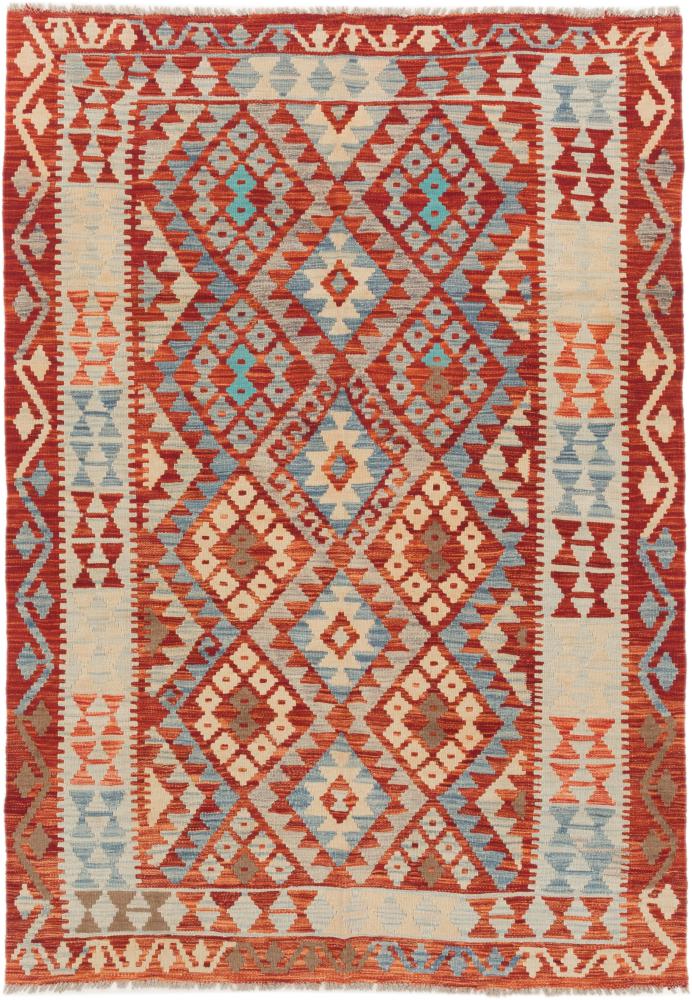 Afghanska mattan Kilim Afghan 208x145 208x145, Persisk matta handvävd 