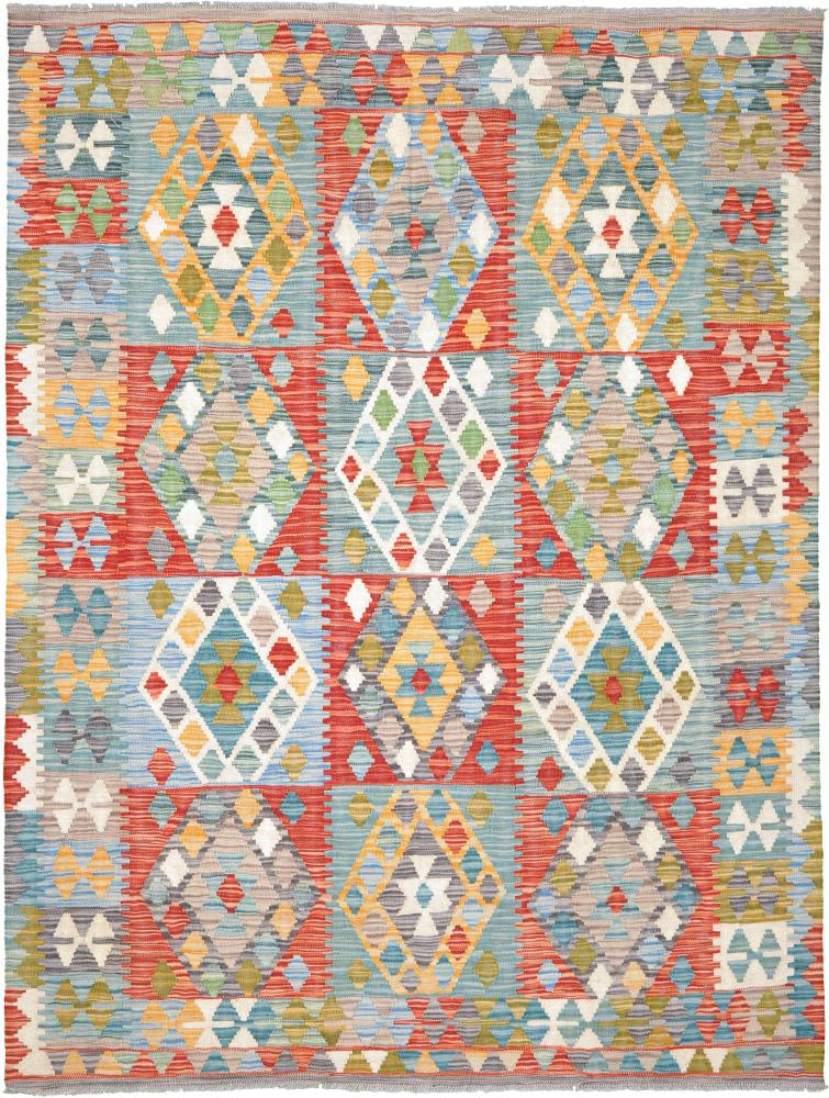 Pakistanischer Teppich Kelim Afghan Himalaya 195x150 195x150, Perserteppich Handgewebt