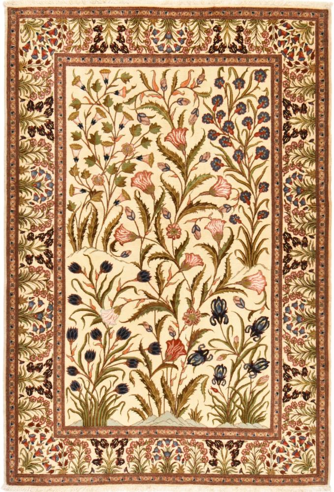 Persialainen matto Eilam Silkkiloimi 201x137 201x137, Persialainen matto Solmittu käsin