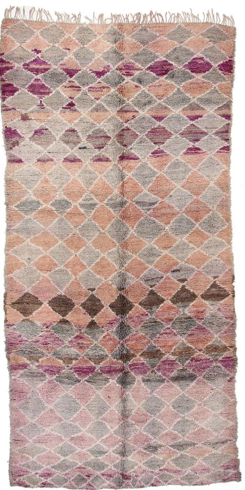 Marockansk matta Berber Maroccan Antik 382x184 382x184, Persisk matta Knuten för hand