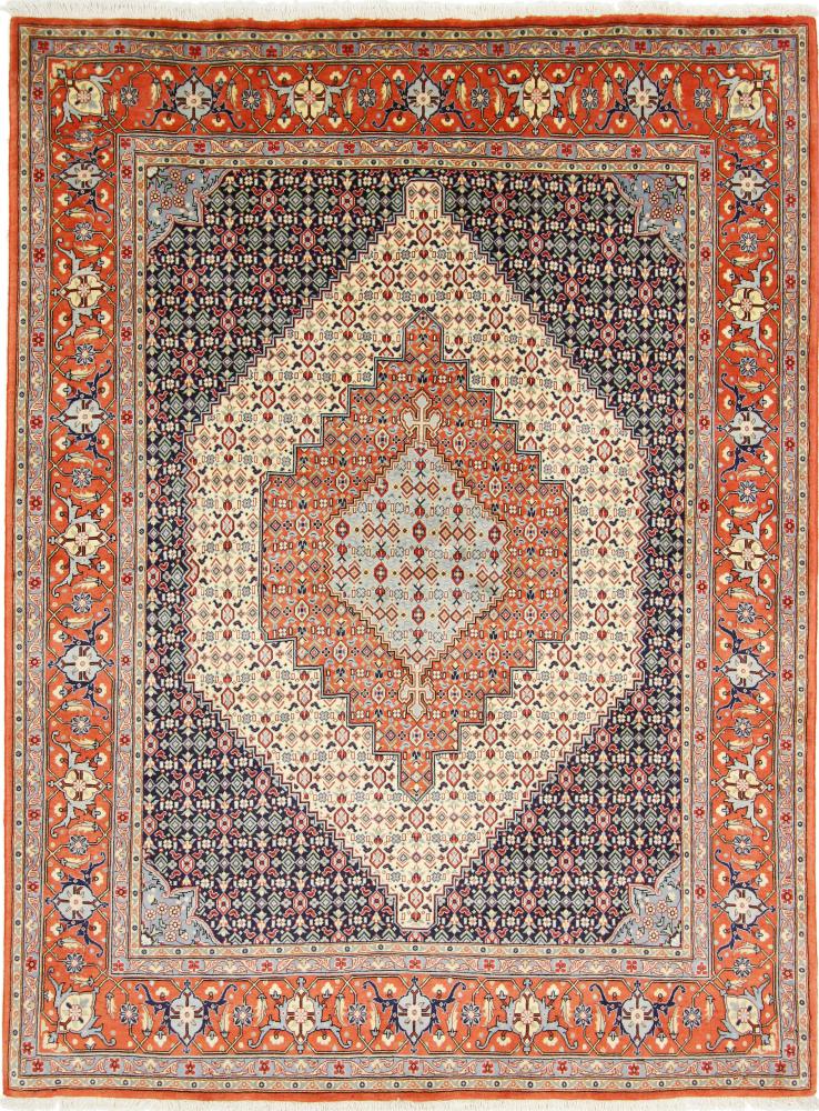 Persian Rug Sanandaj 8'6"x6'4" 8'6"x6'4", Persian Rug Knotted by hand