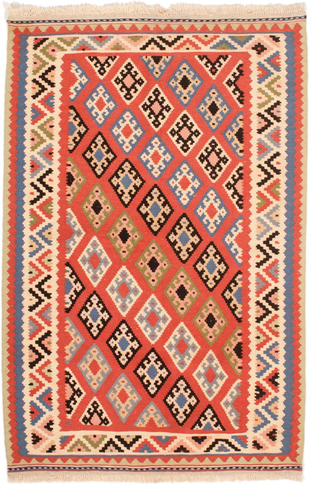 Persisk tæppe Kelim Fars Sumak 159x108 159x108, Persisk tæppe Håndvævet