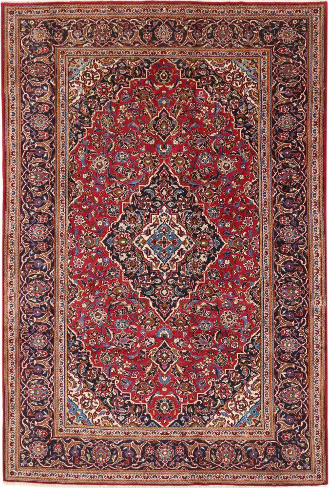 Tapis persan Kashan 301x206 301x206, Tapis persan Noué à la main