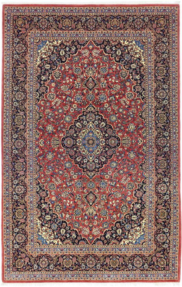 Persisk matta Isfahan Ilam Sherkat Farsh Silkesvarp 213x138 213x138, Persisk matta Knuten för hand