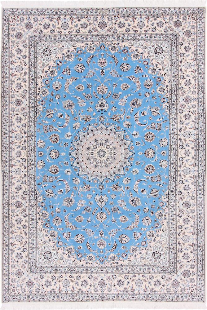Persian Rug Nain 6La 9'11"x6'10" 9'11"x6'10", Persian Rug Knotted by hand